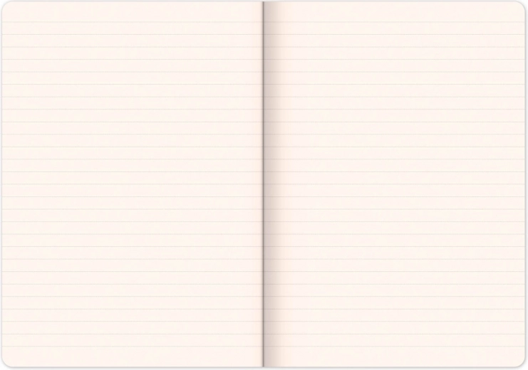 Scrittura confortevole su carta a righe