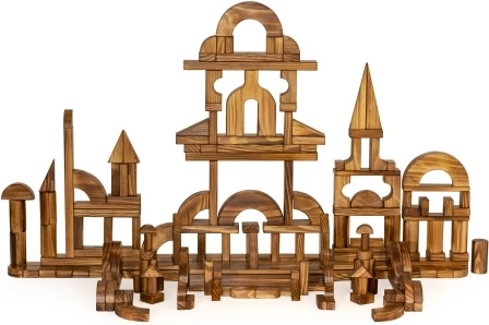 Blocchi di legno carbonizzato premium - 264 pezzi