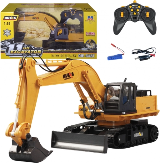 Escavatore cingolato RC con cabina girevole HUINA 1:16