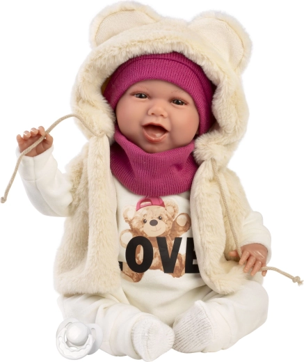Bambola neonato realistica Llorens con suoni 42 cm