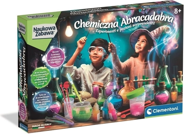 Clementoni Naukowa zabawa – kit scientifico di chimica Abrakadabra