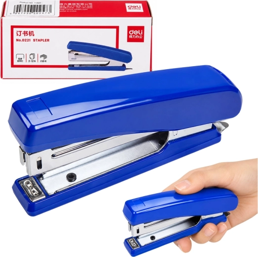 Cucitrice da ufficio Deli 24/6, blu, fino a 20 fogli