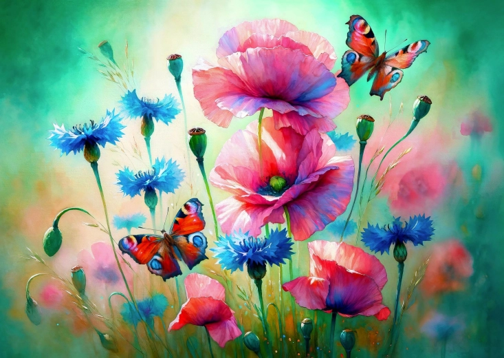 Puzzle Enjoy Giardino delle farfalle 1000 pezzi