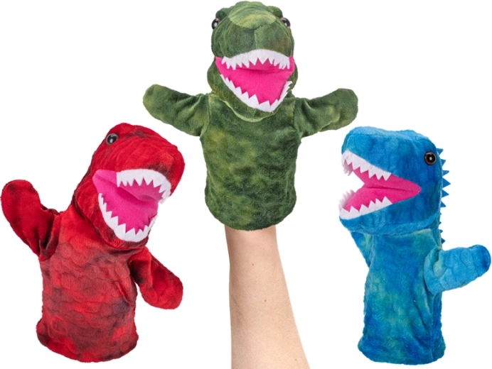 Burattino di peluche dinosauro per i più piccoli