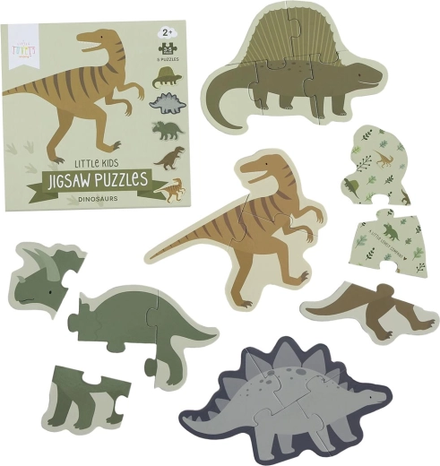 Puzzle A Little Lovely Company con dinosauri