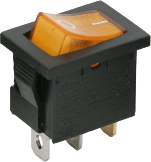Interruttore a bilanciere con illuminazione gialla