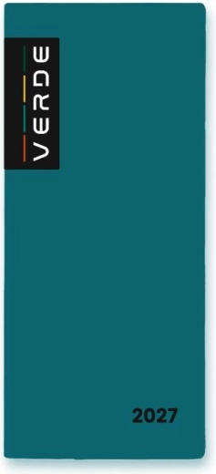 Diario Verde Milano mensile 2027 con copertina in PVC