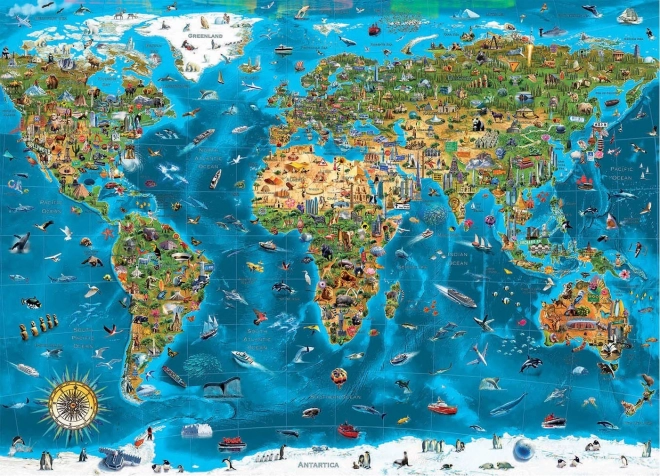 EDUCA Puzzle Meraviglie del mondo 12000 pezzi