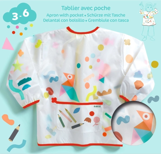 Djeco grembiule per bambini con tasca