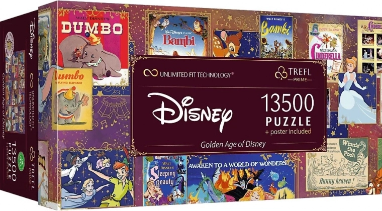 Puzzle 13500 pezzi Età d'Oro Disney