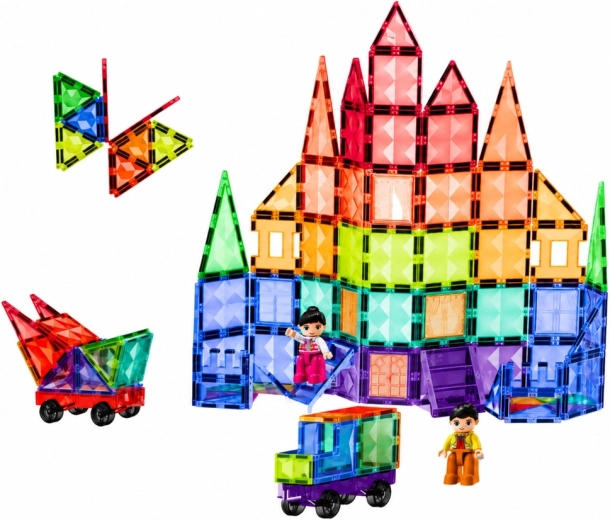 Costruzione di veicoli e gioco con le figurine