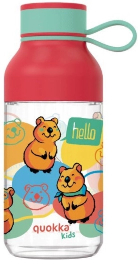 Borraccia per bambini in Tritan Quokka Kids Ice Happy Quokka con laccetto 430 ml