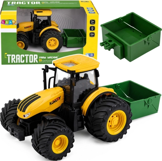 Trattore agricolo con spandiconcime 1:24 con luci e suoni