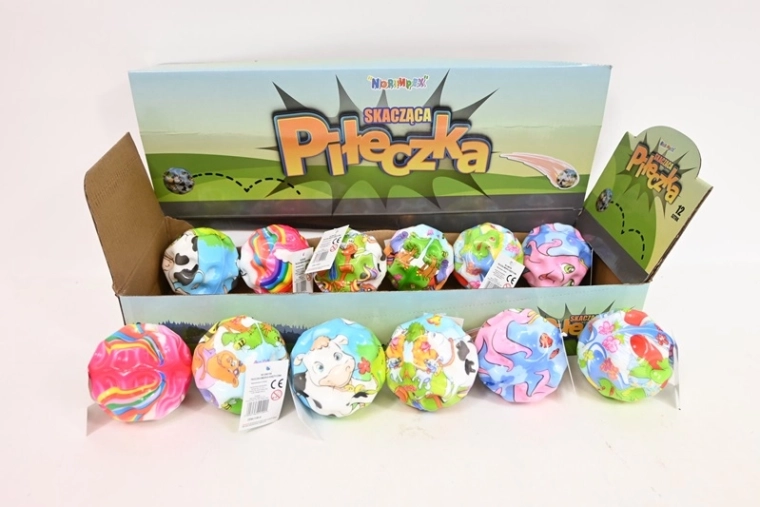 Pallina rimbalzante 6 cm con motivo fiabesco