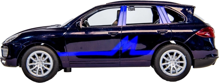 Auto telecomandata veloce con grafica blu