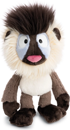Morbida scimmietta di peluche dal volto espressivo