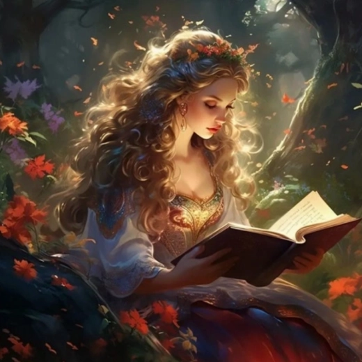 Dipingere con i numeri – ragazza con libro 40 × 50 cm