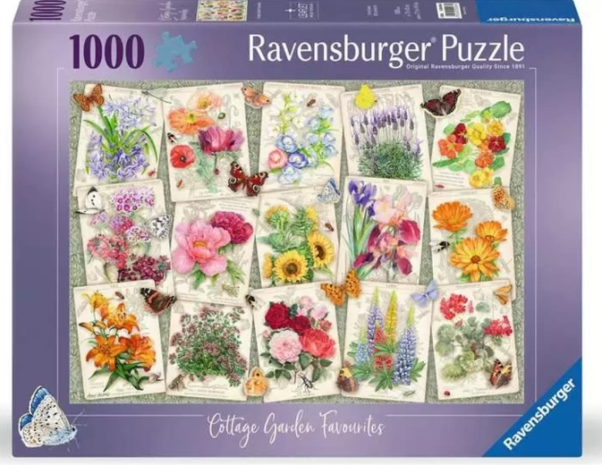 Puzzle Ravensburger Tesori del giardino di campagna 1000 pezzi