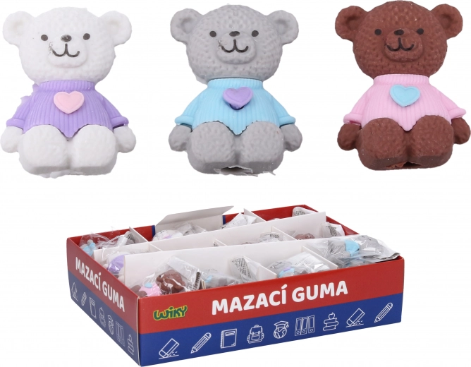 Gomma da cancellare orsetto 48 pz