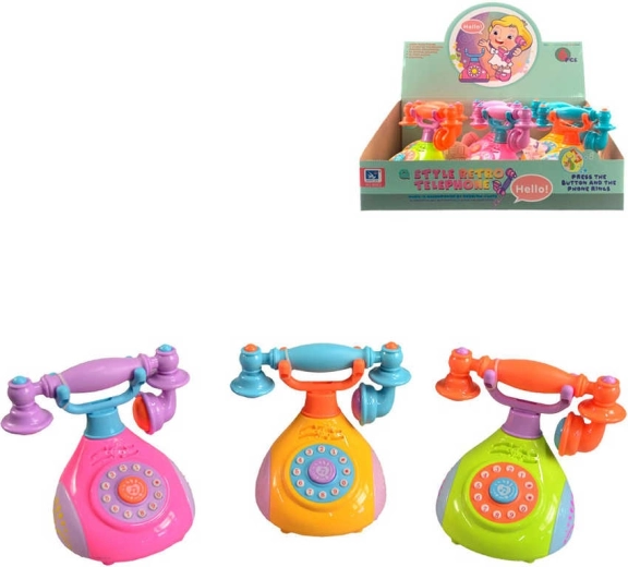 Telefono retrò per bambini con suono 12 cm - 1 pezzo