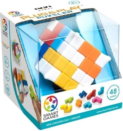 SmartGames plug & play puzzler – cubo logico compatto