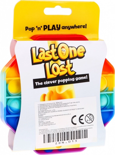 Tavoletta antistress in silicone con 28 bolle – Quadrato