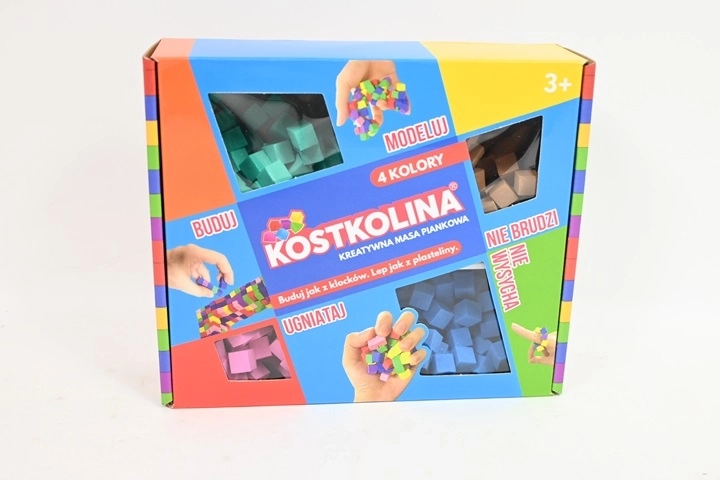 Kostkolina blu – pasta modellabile, 4 colori