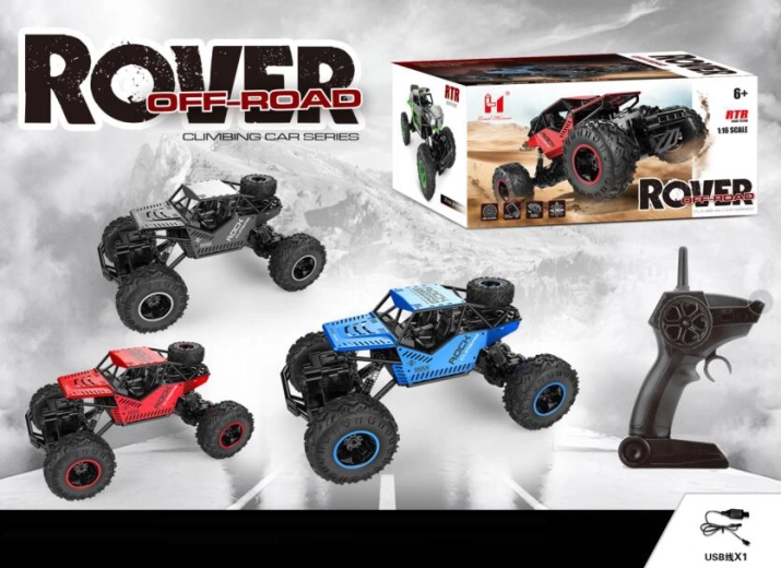 Auto fuoristrada telecomandata 4x4 con batteria ricaricabile 1:16