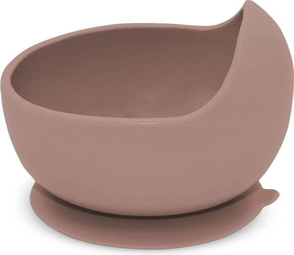 Petite&Mars ciotola in silicone con ventosa take&match velvet latte 6m+