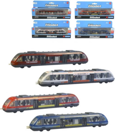 Convoglio metro in metallo 17 cm - 1 pezzo