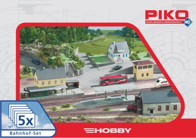 Piko Hobby set costruzione stazione Neustadt, 5 pezzi