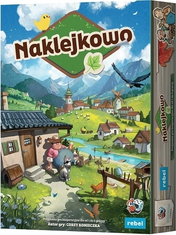 Rebel Naklejkowo: Cozy Stickerville – gioco di famiglia cooperativo con adesivi
