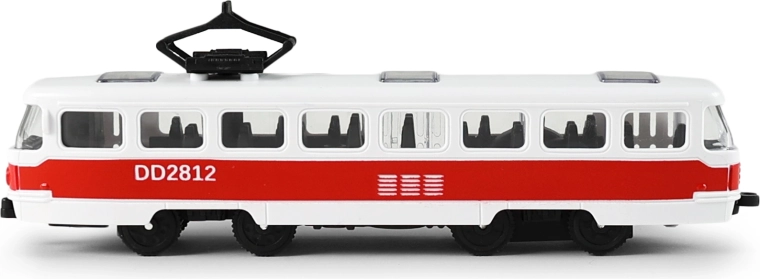 Dettagli realistici come un vero tram