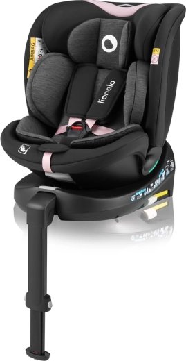 Lionelo Navy i-Size seggiolino auto girevole 40–150 cm black pink