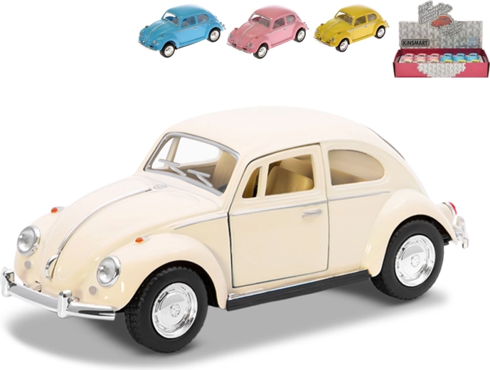 Kinsmart Volkswagen Beetle 1967 modello in metallo 1:64 con retrocarica