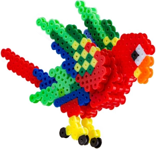 Pappagallo ara 3D finito come decorazione
