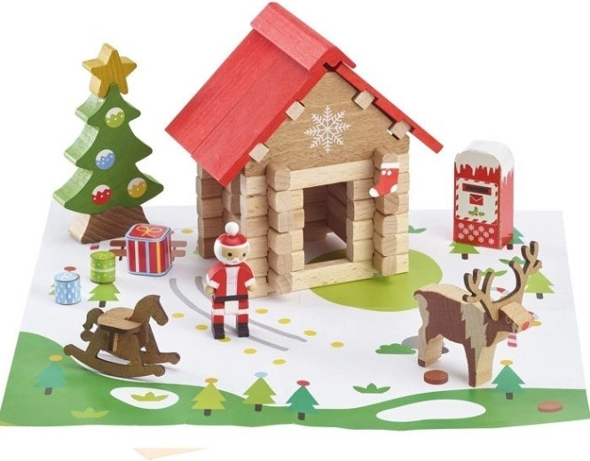 Jeujura costruzione in legno Capanna di Babbo Natale – 60 pezzi