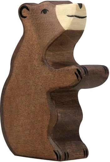 Holztiger orso bruno piccolo seduto - 1 pezzo