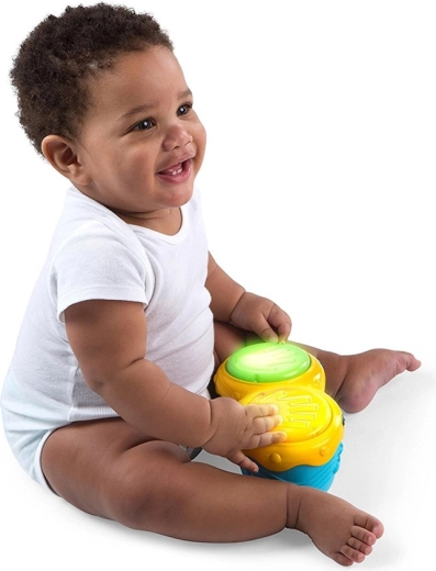 Pannello musicale con tamburi, luci e apprendimento multilingue