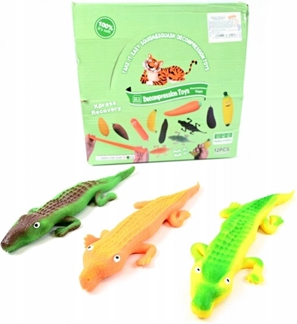 Gniotek coccodrillo – gioco antistress da schiacciare (12 pz in espositore)