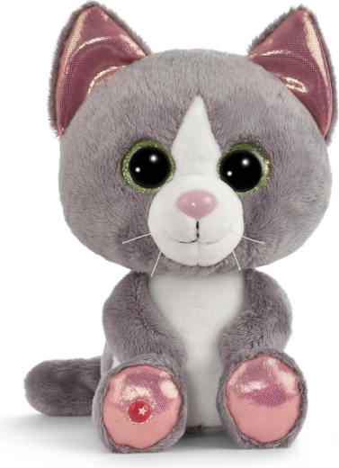Nici Glubschis gatto di peluche Felinja grigio 25 cm