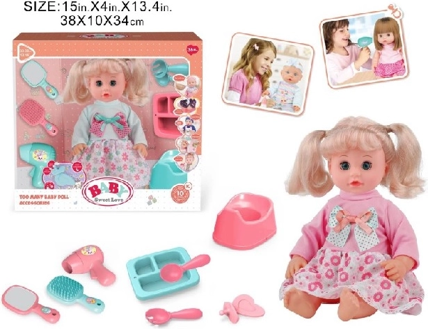 Baby Sweet Love bambola interattiva con vasino e accessori