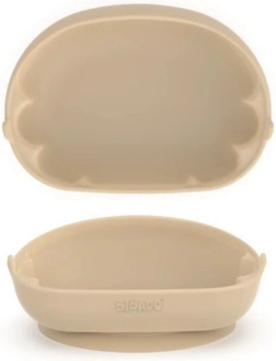Ciotola in silicone BIBADO Learning Curve con ventosa Fawn