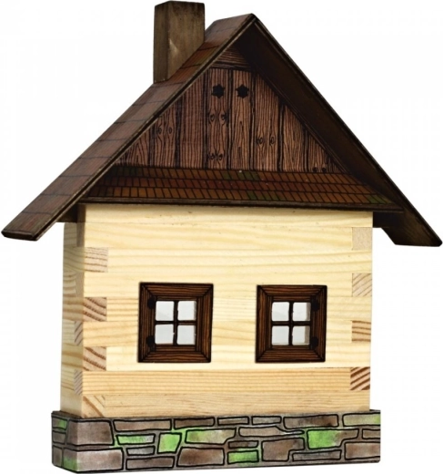 Walachia kit di costruzione in legno da incollare: casa di tronchi da parete