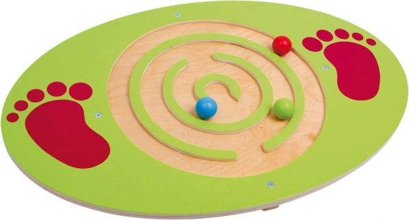 Tavola di equilibrio in legno con labirinto
