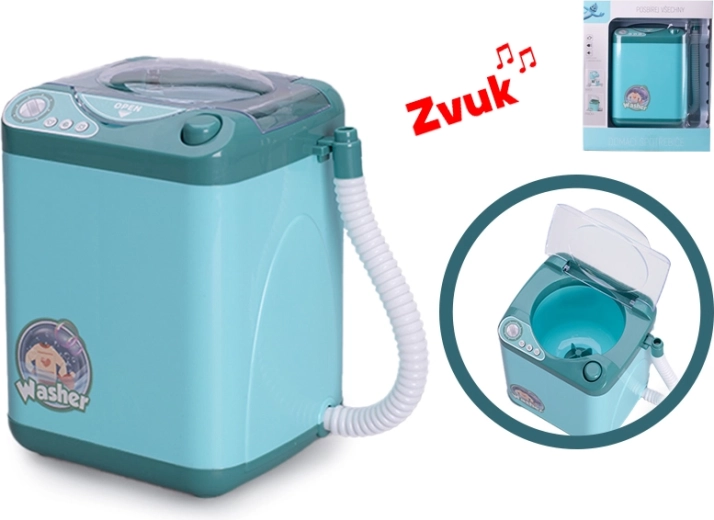 Lavatrice giocattolo con suoni e luci, 14 × 10,5 cm