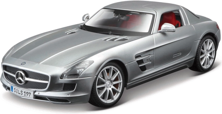 Maisto Mercedes-Benz SLS AMG modello argento 1:18