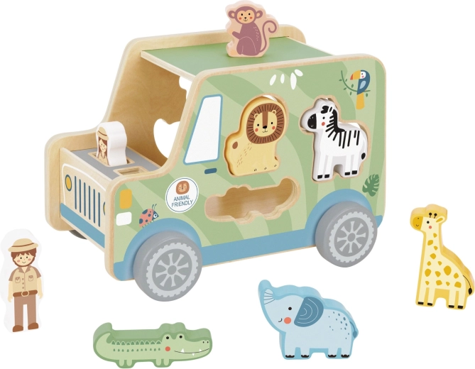 Set da 9 pezzi con animali ed esploratore