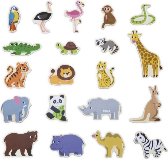 20 magneti con motivi di animali