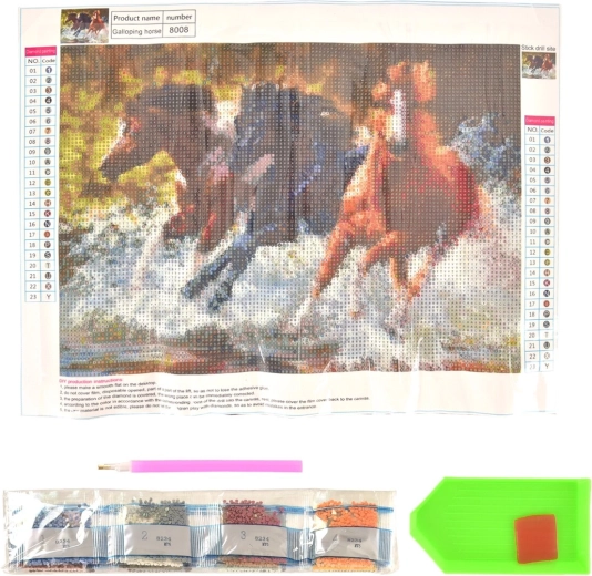 Set creativo per diamond painting Cavallo 30 × 40 cm